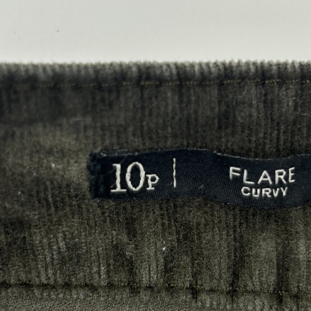 Talbots Grewn Corduroy Curvy Flare Pants Women's Sz 10 Petite Flawless 5 Pocket - Picture 3 of 10